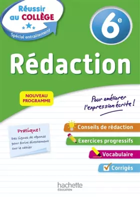 Couverture du produit · Réussir au collège - Rédaction 6e