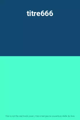Couverture du produit · titre666