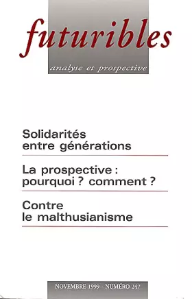 Couverture du produit · Futuribles, numéro 247, novembre 1999