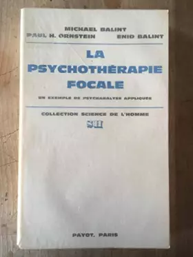Couverture du produit · La Psychothérapie focale