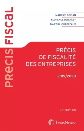 Couverture du produit · Précis de fiscalité des entreprises 2019/2020