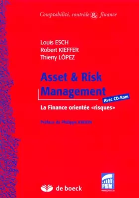 Couverture du produit · Asset & Risk Management : La finance orientée (1Cédérom)