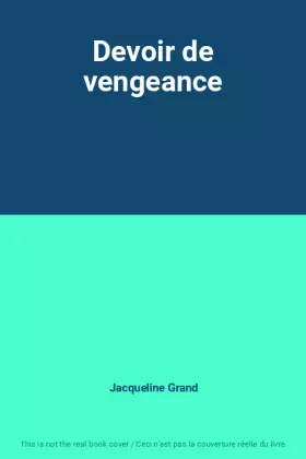 Couverture du produit · Devoir de vengeance