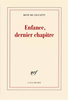 Couverture du produit · Enfance, dernier chapitre