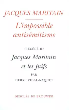 Couverture du produit · L'Impossible antisémitisme
