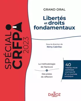Couverture du produit · Libertés et droits fondamentaux 2023 29ed - 40 thèmes pour maîtriser l'actualité et la culture jurid