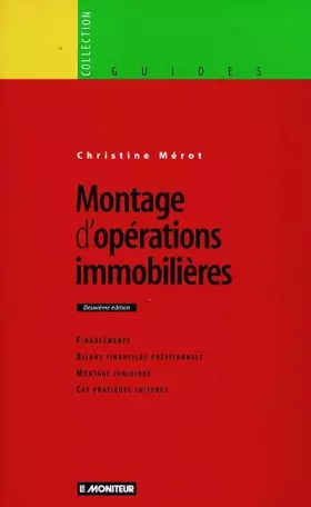 Couverture du produit · Montage d'opérations immobilières, 2e édition