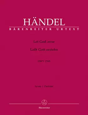 Couverture du produit · Handel: Let God arise, HWV 256b (Full Score)