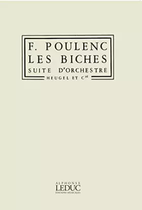 Couverture du produit · Francis Poulenc: Les Biches: Orchestra: Study Score