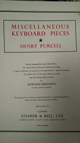 Couverture du produit · Miscellaneous Keyboard Pieces (The Second of Two Volumes)