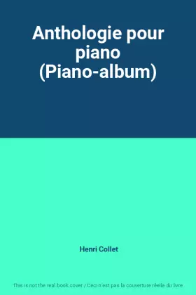 Couverture du produit · Anthologie pour piano (Piano-album)