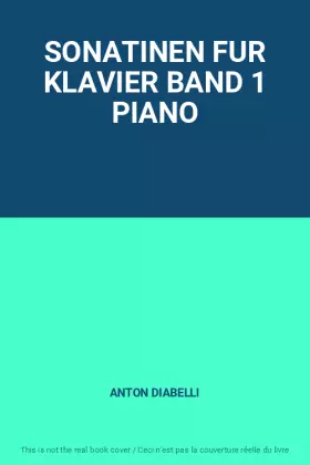 Couverture du produit · SONATINEN FUR KLAVIER BAND 1 PIANO