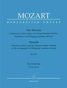 Couverture du produit · Der Messias KV 572 (Mozart/Händel), Klavierauszug