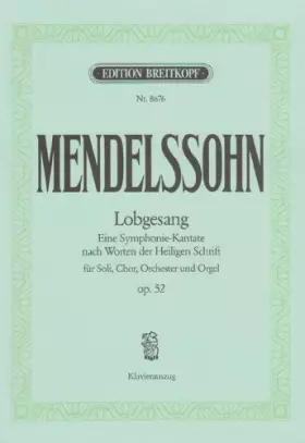Couverture du produit · Sinfonie Nr.2 B-Dur op.52 (Lobgesang), Klavierauszug