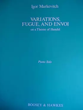 Couverture du produit · Variations, Fugue, and Envoi on Atheme of Handel Piano Solo