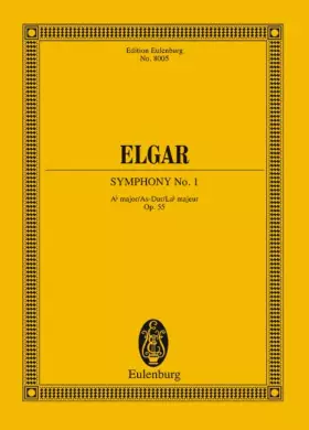 Couverture du produit · Symphony No. 1, Op. 55 in A-Flat Major: Score: op. 55. orchestra. Partition d'étude.