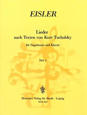 Couverture du produit · TUCHOLSKY - LIEDER HEFT 2 CHANT