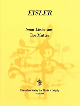 Couverture du produit · MUTTER (9 LIEDER)