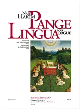 Couverture du produit · NAJI HAKIM: PANGE LINGUA POUR ORGUE