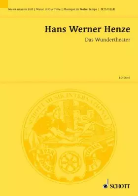 Couverture du produit · Das Wundertheater (Le théâtre merveilleux): Opéra sur un intermezzo de Michel de Cervantès. solo parts, choir and orchestra. Pa