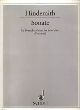 Couverture du produit · Sonate fur Bratsche allein (1937) Paul Hindemith