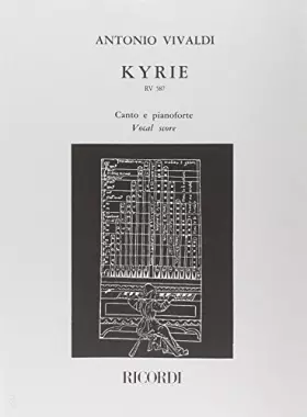 Couverture du produit · Partitions classique RICORDI VIVALDI A. - KYRIE - CHOEUR Voix solo, piano