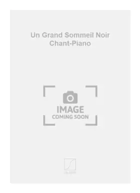 Couverture du produit · Edgar varese : un grand sommeil noir - chant et piano