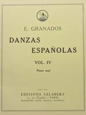 Couverture du produit · DANZAS ESPANOLAS VOL 4 PIANO PIANO