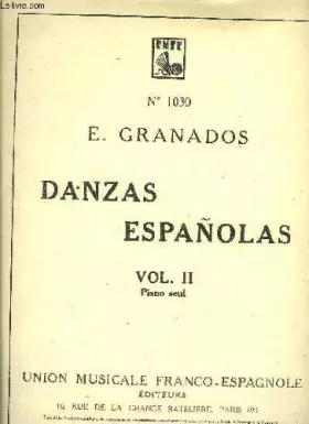 Couverture du produit · DANZAS ESPANOLAS VOL.II piano seul IV VILLAN ESCA