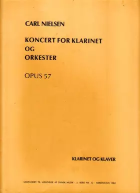 Couverture du produit · Koncert For Klarinet Opus 57 - réduction clarinette piano