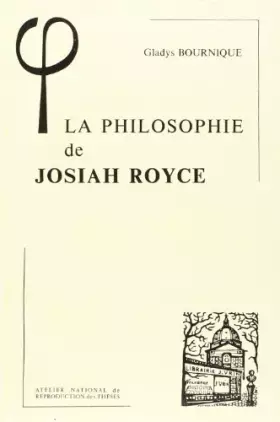 Couverture du produit · La Philosophie de Josiah Royce
