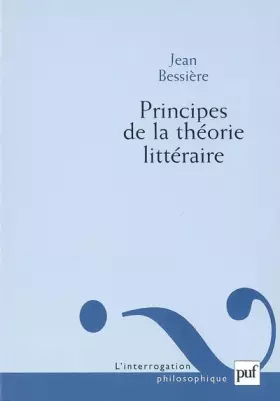 Couverture du produit · Principes de la théorie littéraire