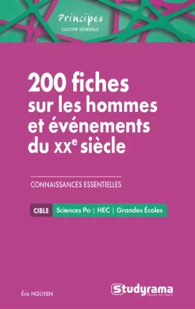 Couverture du produit · 200 fiches sur les hommes et évènements du 20ème siècle