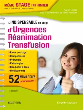 Couverture du produit · L'indispensable en stage d'Urgences-Réanimation-Transfusion