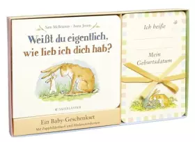 Couverture du produit · Weißt du eigentlich, wie lieb ich dich hab? Ein Baby-Geschenkset: Mit Pappbilderbuch und Meilensteinkarten | Geschenkidee für B