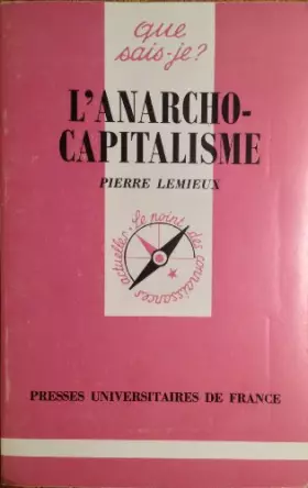 Couverture du produit · L'anarcho-capitalisme