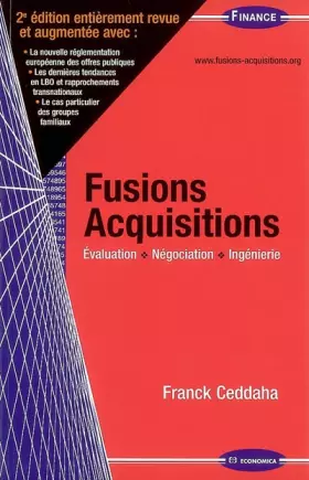 Couverture du produit · Fusions Acquisitions : Evaluation, négociation, ingénierie