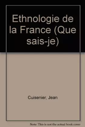 Couverture du produit · Ethnologie de la France