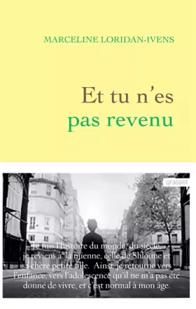 Couverture du produit · Et tu n'es pas revenu