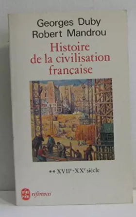 Couverture du produit · Histoire de la civilisation française