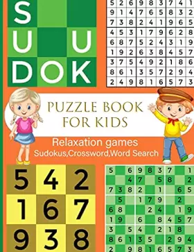 Couverture du produit · Puzzle Book for Kids, Relaxation games for kids: Brain Games for Clever Kids: Puzzles to Exercise Your Mind