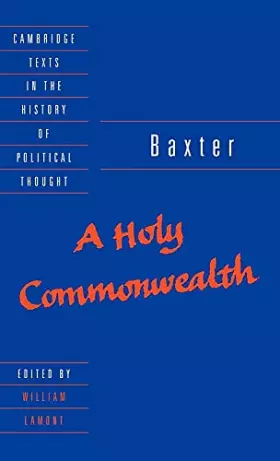 Couverture du produit · A Holy Commonwealth (Cambridge Texts in the History of Political Thought)