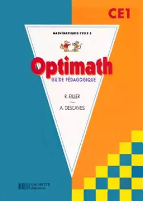 Couverture du produit · Optimath, CE1. Guide pédagogique