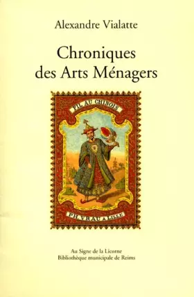 Couverture du produit · Chroniques Des Arts Menagers