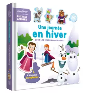 Couverture du produit · DISNEY BABY - Mes premiers Pas - Puzzles animés - Une journée en hiver avec les personnages Disney