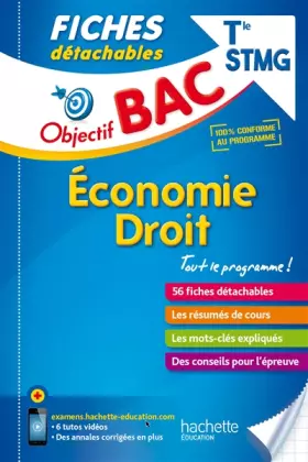 Couverture du produit · Objectif Bac Fiches Détachables Eco-Droit Term STMG