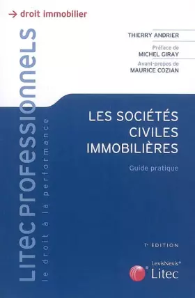 Couverture du produit · Les sociétés civiles immobilières: Guide pratique