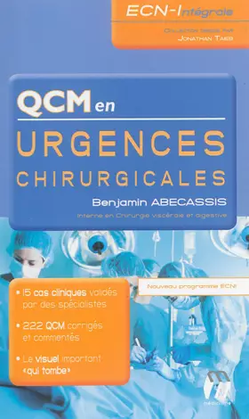 Couverture du produit · QCM en urgences chirurgicales