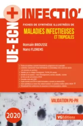 Couverture du produit · Maladies infectieuses et tropicales: Validation PU-PH