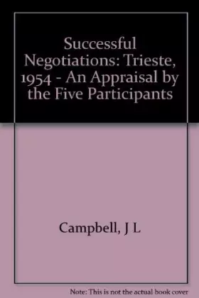 Couverture du produit · Successful Negotiation: Trieste 1954 (Princeton Legacy Library)